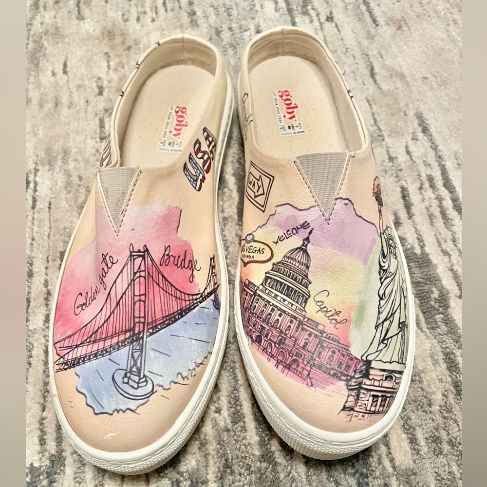Goby Slip on Sneakers Hollywood, New York, Washington DC Design Size 39